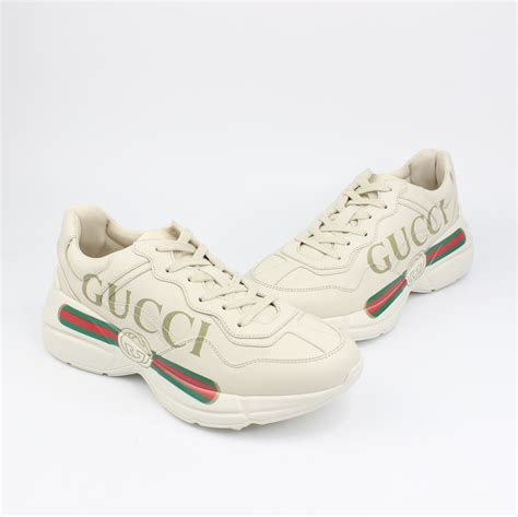 gucci rhyton square logo sneaker|Gucci rhyton sneakers worldwide.